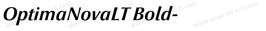 OptimaNovaLT Bold字体转换